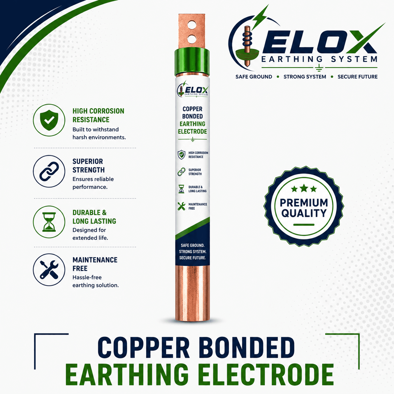 Copper Bonded Earthing Electrode